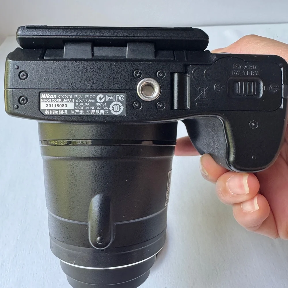 Nikon Black Digital Camera with LCD Screen and EVF